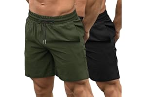 COOFANDY Pantalones Cortos Deportivos Hombre Shorts Running con Bolsillos Pantalón Corto Gimnasio de Secado Rápido