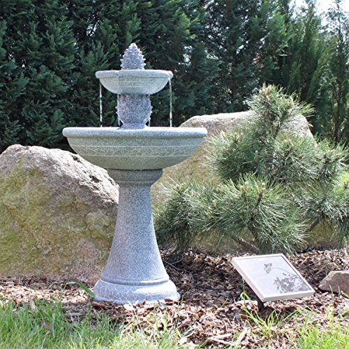 Solar Springbrunnen Kaktus NSP6 – Standbrunnen für Balkon Terrasse Garten Brunnen mit Solar Pumpe - 2