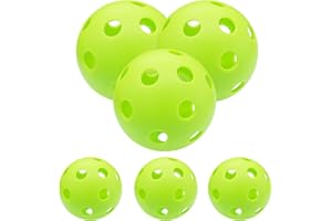 AXKAL Pickleball Balls Pickle Baseball Indoor Outdoor Plastic Balls Putting for Garden Putter Aiming Line Value 6 Pcs, Golf Training Accessory Balls for Indoor Outdoor Men Women