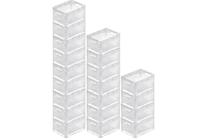 PROREGAL SuperSparSet 20x Transparenter Eurobehälter LightLine mit offenem Griff | HxBxT 22x30x40cm | 24 Liter | Eurobox, Transportbox, Transportbehälter, Stapelbehälter