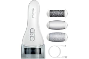 PRITECH Electric Feet Callus Removers Portable Rechargeable Foot File Pedicure Tools, Electric Callus Remover Kit,Professional Pedi Feet Care Perfect for Dead,Hard Cracked Dry Skin