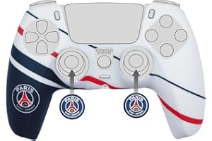 Konix PSG DualSense PS5-Controller-Hülle, Silikon, Daumenstütze, Blau, Weiß und Rot