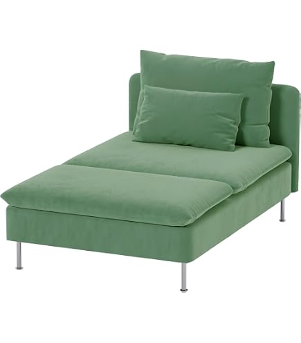 Comfortly - Lot De 2 Housses De Rechange Pour Repose-pieds Soderhamn - Tissu Microfibre Doux - Lavable Machine - Couronne Curcuma