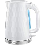 Russell Hobbs 26050 Cordless Electric Kettle - Contemporary Honeycomb Design with Fast Boil and Boil Dry Protection, 1.7 Litr