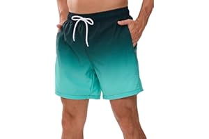 Decorie Badeshorts Herren Badehose Männer Schnelltrocknend Schwimmhose Boardshorts Herren Schwimmshort mit Meshfutter