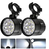 Ultra Power Lightning Usa Motosiklet Sis Farı 2 Adet 9 Led Off Road Spot Sel Kombo Delici Taşkın &Ccedil;alışma Lambası Yardımcı S&uuml;r