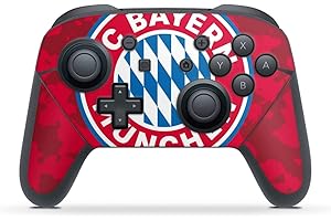 DeinDesign Skin kompatibel mit Nintendo Switch Pro Controller Folie Sticker FC Bayern München Camouflage FCB