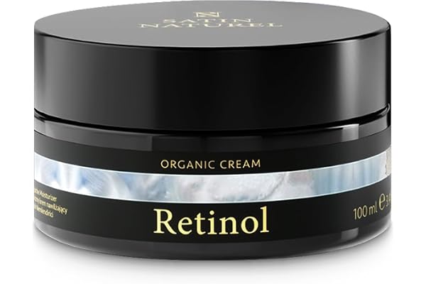 Satin Naturel Crème Hydratante Visage 100 ml – au Rétinol Pur et à l’Acide Salicylique Bio – Crème Anti-Rides et Anti-Taches Naturelle – Soin Visage Végan pour le Visage et le Contour des Yeux