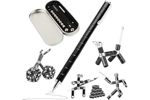 XiXiRan Magnetischer Kugelschreiber Schwarz, Fidget Pen Magnet Stift, Coole Magnetstift Gadgets zum Stressabbau, Stylus Stift für ipad Handy, Lustige Geburtstag Vatertag Geschenke