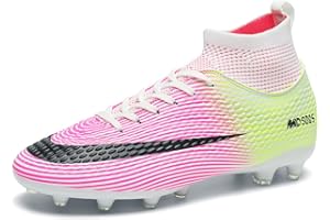 WOWEI Zapatillas de Fútbol Hombre Profesionales Zapatos de Fútbol para Hombre Niños Unisex Aire Libre Botas de Fútbol Atletismo Training Ligero Tacos Deporte