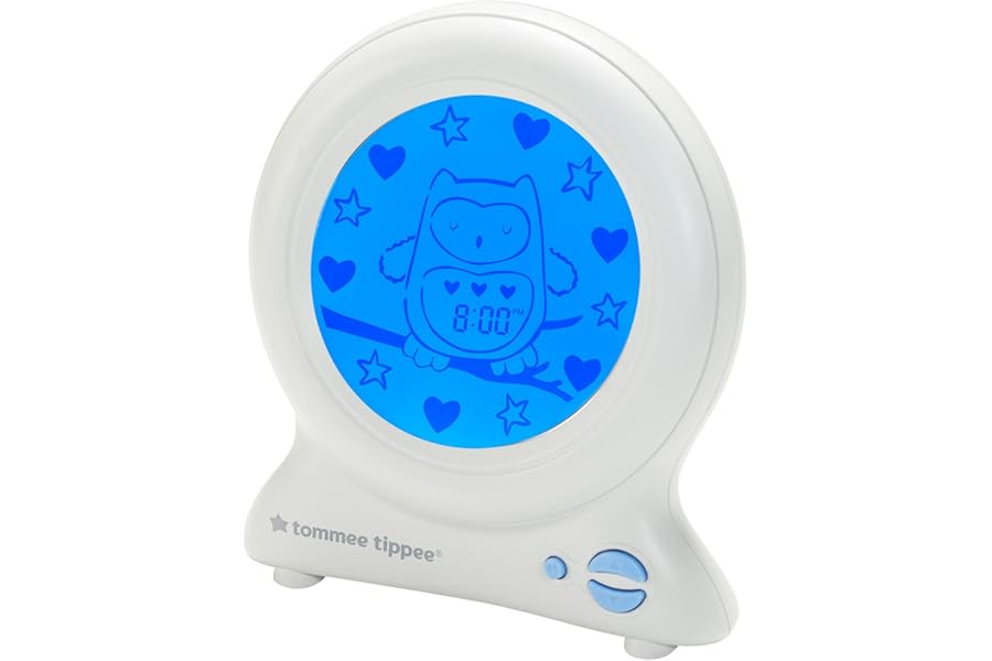 Tommee Tippee Groclock Sleep Trainer Clock, Alarm Clock and Nightlight for Young Children, USB-Powered