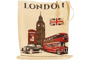 MINIMARG Printed 100% Cotton Canvas Tote Bags for gift, Present, Student, Teacher, Bride, Souvenir, eco-friendly Reusable Tote Bags -Size 38x42cm+65cm long Handle