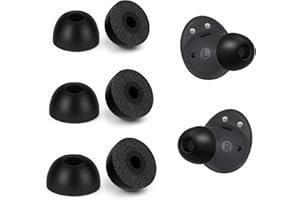 Seminer Punte Auricolari in Memory Foam per Samsung Galaxy Bud2s Pro, Set di 6 Punte Auricolari in Memory Foam, Punte Auricolari di 3 Dimensioni - Nero