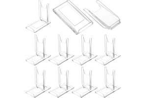 LRANFOW Lot de 10 présentoirs en acrylique pour Gameboy ou autres articles de 12,7 à 25,4 cm, angle de vue réglable