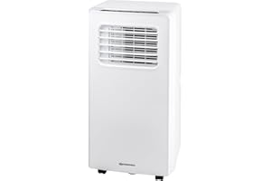 Daewoo 9000 BTU Portable 3-in-1 Air Conditioning Unit with LED Display, Remote Control, 24hr Timer, 2 Fan Speed Settings for Home/Large Office-White
