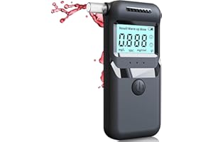 Hazxh Ethylotest Électronique Professionnel, Précision Etiloteste electronique avec Embouchures, Personnel Ethylometre pour Usage Domestique et Professionnel avec Affichage LED & Avertissement Vocal