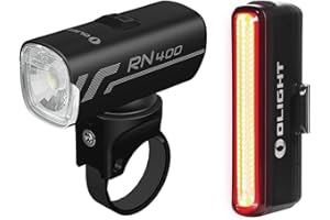 OLIGHT RN400+SEEMEE30C Sets D'éclairage Avant et Arrière Rechargeable LED 400 Lumens Éclairage de Vélo Étanche Durable 5 Modes Lumière de Bicyclette pour l'Extérieur Le Camping et Le Cyclisme