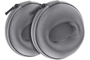 Ldirect Travel Watch Box Portable Watch Case Single Wristwatches Watch Box with Zip for Wristwatches and Smart Watch up to 50 mm (Grey) Pack of 2