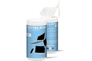 APM 100 Lingettes Nettoyantes pour Lunettes, Écrans TV, PC, Smartphones et Appareils Photo, Sans Alcool, Garantie Zéro Rayure, Effet Antistatique, 600103