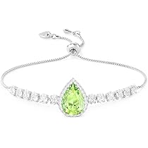 Zaffiro Bianco Sintetico Orecchini A Goccia Placcati Argento 925 Per Donna, Con Zirconi Cubici Bianchi, Eleganti Per Occasioni Speciali Collana Donna Swarovski - Foto 7