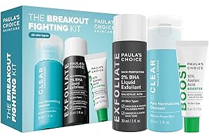 Paula's Choice Kit Antimperfecciones - Combate los Imperfecciones & Puntos Negros, Suaviza Poros - con Ácido Saliciílico y Azelaico - Todos Tipos de Piel - Formato de Viaje