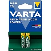 VARTA Rechargeable Accu 2 AAA 800 mAh R2U, yeşil/gri