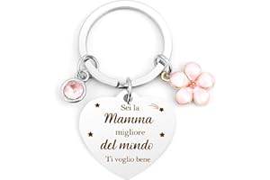 KTIAVO Regalo Mamma Portachiavi Idee Mamma Regalo Festa Della Mamma Idee Regalo Originali Regalo Mamma Compleanno Regalo Festa Della Mamma Idee Mamma Regalo Festa Mamma Regali per Mamma da Figlia e Figlio