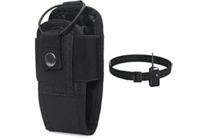 Butyeak Custodia da Cintura per Radio Portatile, Walkie Talkie Pouch, Custodia per Radio, Porta Radio, Walkie Talkie Radio Pouch, Custodia per Radio, per Cintura di Sicurezza, Nero