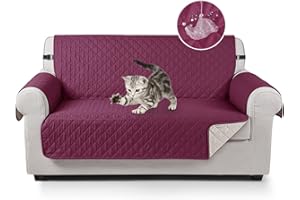 TAOCOCO Copridivano Poltrona Impermeabile Divano Protector Slipcovers, Adatto per cani, animali domestici e bambini(Borgogna, 1 posti 56 * 192cm)