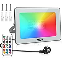 RGB Strahler CLY 25W LED Strahler mit RF 360° Fernbedienung RGB Scheinwerfer Fluter Bunt Dimmbar für Außen Innen IP66…