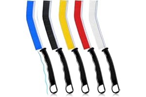 HMSENG 5 pezzi Spazzola per la Pulizia Delle Fessure, Rifugio di pulizia,Spazzole setole dure, spazzole per pulire per la pulizia della casa con manico lungo,Per wc,cucina,fessure,finestre,porte