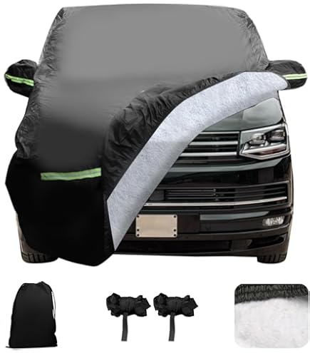 Vervanging autohoes voor T2, T25, T5, T6, weerbestendig, uv-bestendig, volledige garage, vervanging voor V-W Transporter Multivan Caravelle camper, beschermhoes, veilige bescherming tegen stof en Vervanging autohoes voor T2, T25, T5, T6, weerbestendig, uv-bestendig, volledige garage, vervanging voor V-W Transporter Multivan Caravelle camper, beschermhoes, veilige bescherming tegen stof en