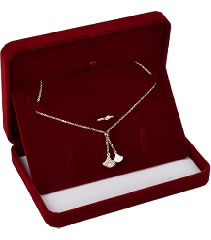 10 X Scatola Portaoggetti Per Gioielli Con Catena In Velluto, Regalo - Foto 7