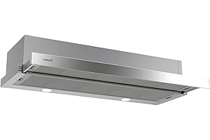 CATA TF 2003 DURALUM 900 Cappa Aspirante Cucina Pannello di Controllo Meccanico 2 Livelli di Aspirazione Illuminazione LED Extra Silenzioso Acciaio Inox Classe Energetica C 97cm