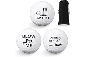 Threan 3er Pack Happy Birthday Golfbälle Geschenke Set lustige Golfbälle Geburtstag Golfbälle Geschenke für Golfspieler Eine Einheit in Standardgröße