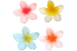 ‎YPKIA Haarklammer Blume Klein Haarspange Bunte Haarspangen Damen Rutschfest Haarklammern Für Dickes Dünnes Haar- Accessoires Mädchen Frauen (Blau, Rot, Gelb, Orange）