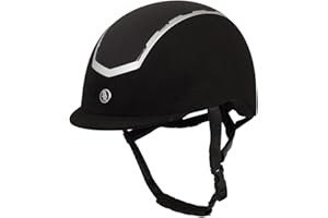 BR Casque d'équitation Sigma pailleté en microfibre Noir