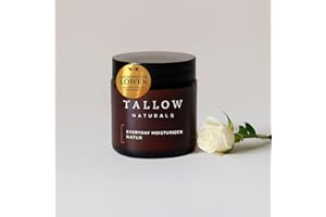 TALLOW Naturals Everyday krem nawilżający naturalny – znany z lwów – łój wołowy krem na dzień, Bio Beef Tallow Skincare, krem z łoju wołowego z Niemiec z bydła karmionego trawą (120 ml)