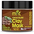 MNT Chocolate Clay Mask with Coffee Oil & Vitamin C for All Skin Types Polishes| Gently Cleanses|Adds Glow |Unclogs Pores, 100g