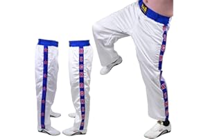 MAR INTERNATIONAL M.A.R International Ltd Kick Boxing & Freestyle Trouser Kickboxing Jogging Bottoms Mma Pants Thai Boxing Clothing Muay Thai Boxing Gear Polyester Satin Fabric Blue