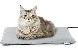 Toozey Manta Electrica para Mascotas Exterior con Cubierta Impermeable y Tubo Antimordedura, Manta Termica para Recién Nacidos, Embarazadas, Ancianos, Articulaciones Lesionados, Gato y Perro, 50X40cm