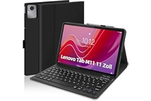 ‎AGARELE AGARELE Tastatur Hülle für Lenovo Tab M11 11 Zoll 2024, [QWERTZ Deutsch] Tastatur für Lenovo Tab M11 Hülle Mit Tastatur,Bluetooth Tastaturen für Lenovo Tab M11 Tastatur mit Stifthalter, Schwarz