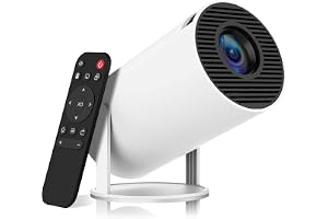 Fake Window Projector, 4k bokprojektor för läsning med inbyggd högtalare, WiFi- och Bluetooth-stödda smarta artificiella projektorer, 10-tums skärm från 2 m, för sovrum, klassrum