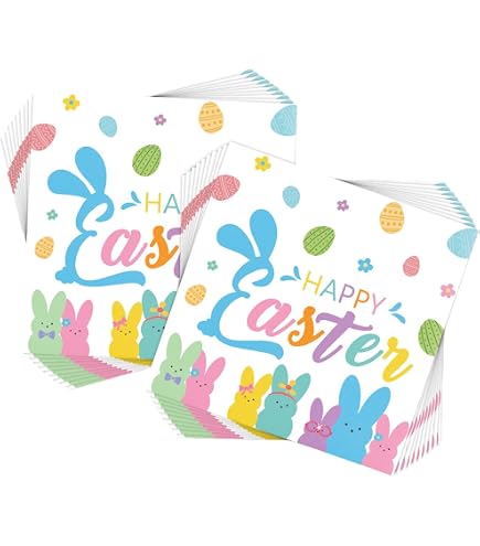Tovaglioli di carta Buona Pasqua decorazioni tovagliolo coniglio