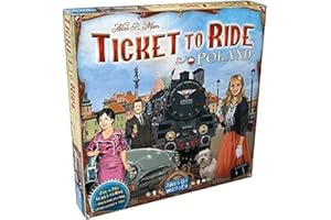 Days of Wonder | ¡Aventureros al Tren! Polonia | Expansión | Explora Paisajes y Construye Rutas | A Partir de 8 Años | De 2 a 4 Jugadores | 30-60 Minutos por Partida | Multilenguaje (incluye Español)