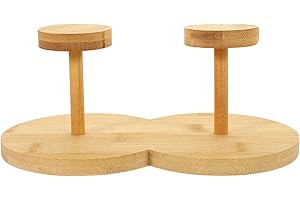 ALIPIS Dispenser di bicchieri di carta usa e getta 2 scomparti Dispenser di tazza di caffè in legno Organizzatore Forniture per caffetterie Porta bicchieri di carta Organizzatore di stoccaggio per contatore