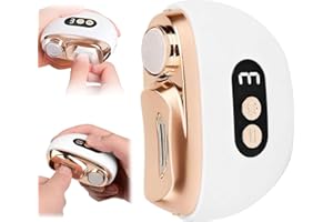 DAMIGHT Elektrischer Nagelknipser,3 in 1 Multi-functional Electric Nail Trimmer,Elektrischer Nagelschneider,Elektrische Nagelfeile Polieren mit 3 Gesch, Fräser Nägel für Kinder Senioren Erwachsene Babys