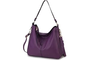 VX VONXURY Bolsos Hobo Mujer，Bolso Tote, Bolsos de Hombro de Cuero Sintético con Correa Larga Desmontable, Bolso Cruzado De Cuero PU Suave, Bandolera Trabajo