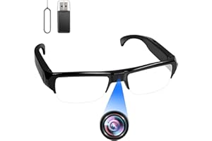 YADAYUKI Mini Cámara Espía Oculta HD 1080P, Gafas con Cámara Oculta sin WiFi, Microcámara Espía Camuflada con Grabación de vídeo y Audio, Spy Camaras Invisibles para Actividades de Interior y Exterior