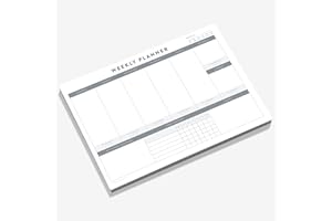 BIGBOLD CREATIVE Weekly Planner & Habit Tracker Activity Record Planner A4 Tear-Off 50 Sheet Pad